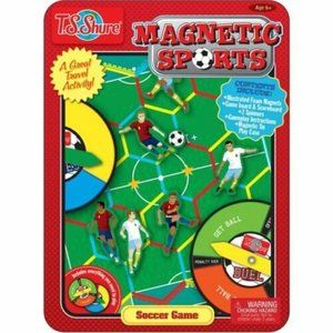 T. S. Shure Magnetic Sports Soccer Game Magic Tin Play Case